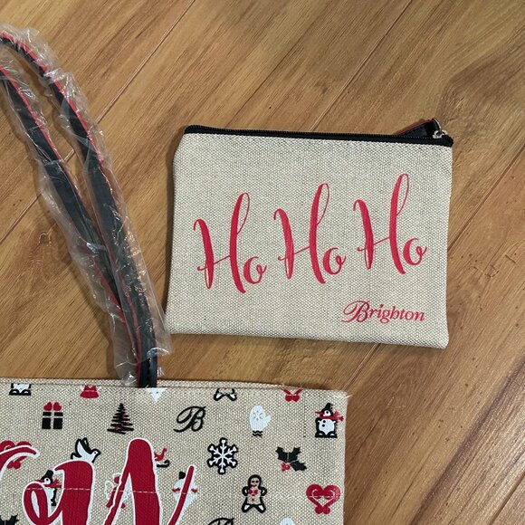 NEW Brighton JOY canvas tote bag and matching cosmetic bag. NWOT - Picture 3 of 8